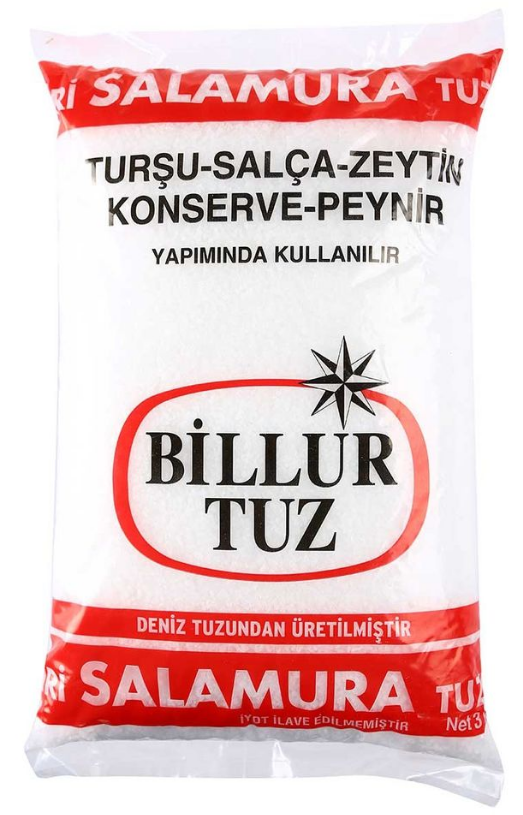 BİLLUR TUZ SALAMURA TUZU 3 KG