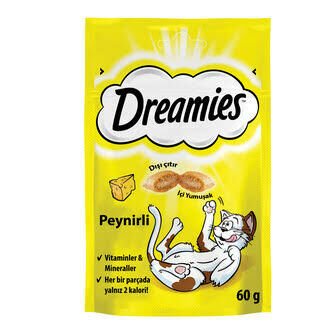 DREAMİES ÖDÜL KEDİ MAMASI 60 GR PEYNİRLİ