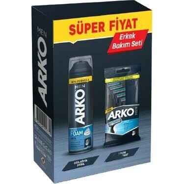 ARKO MEN TIRAŞ KÖPÜĞÜ COOL 200 ML+ TRAŞ BICAK 5