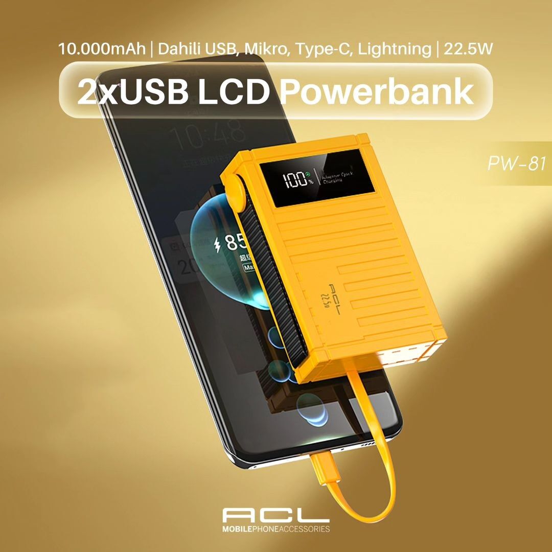 Acl Pw-81 2xUSB  Lcd Powerbank