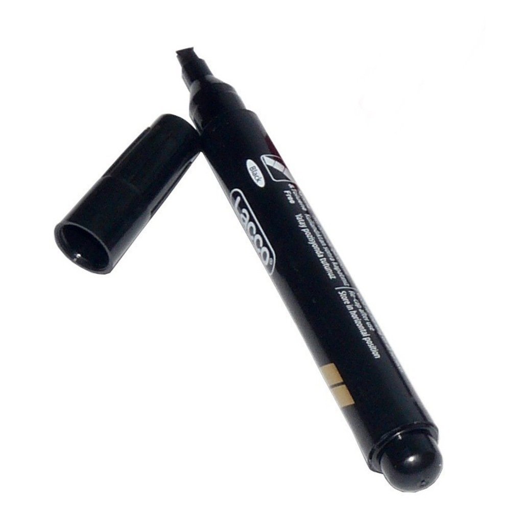 Lacco Permanent Markör Siyah Kesik Uç