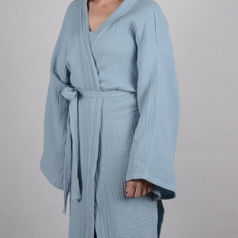 Kimono Müslin Bornoz