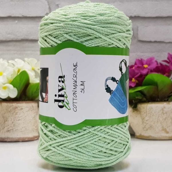 Diva Cotton Makrome İnce 487 Su Yeşili