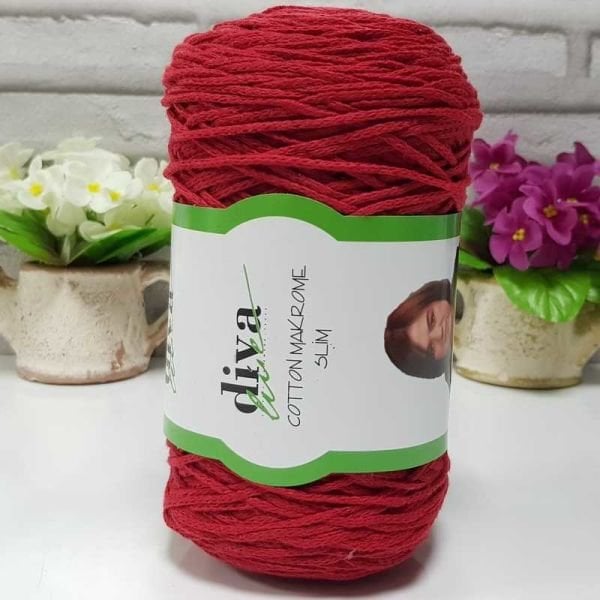 Diva Cotton Makrome İnce 2126 Kırmızı