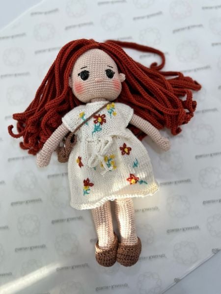 Elina Bebek Kızıl Saçlı Amigurumi