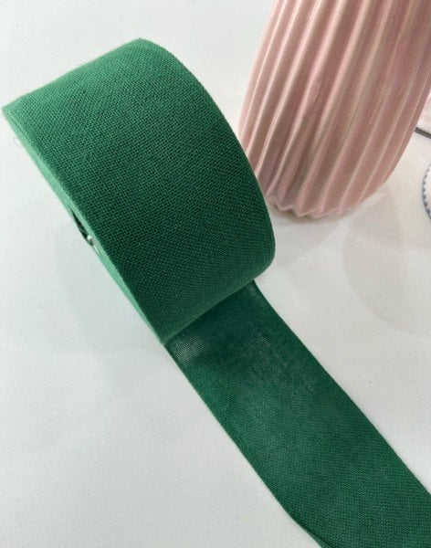 İşleme Keten Bordür 8 cm Yeşil