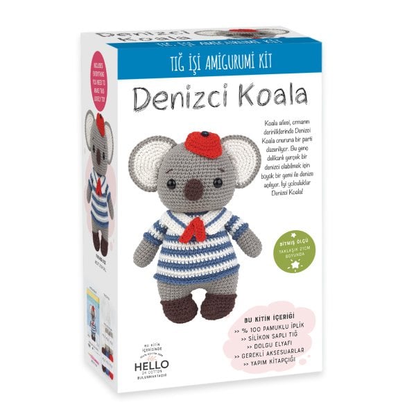 Amigurumi Seti - Denizci Koala SCF04