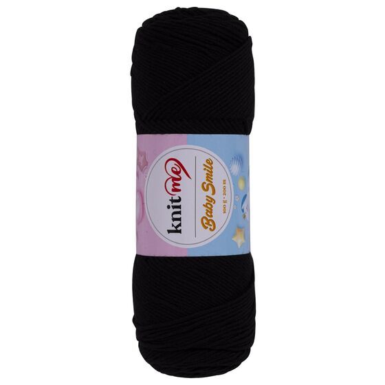 Knit Me Baby Smile Örgü İpi No 840 Siyah