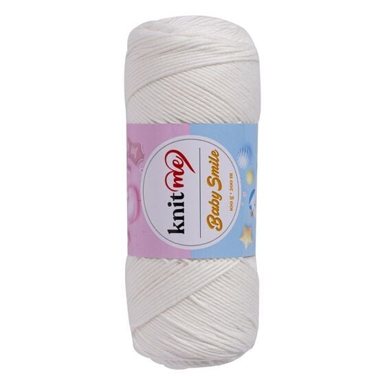 Knit Me Baby Smile Örgü İpi No 02 Kırık Beyaz