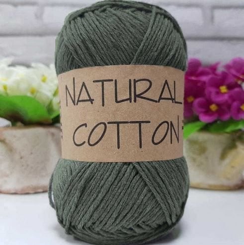 Diva Natural Cotton Pamuk Örgü İpi 1979 Haki