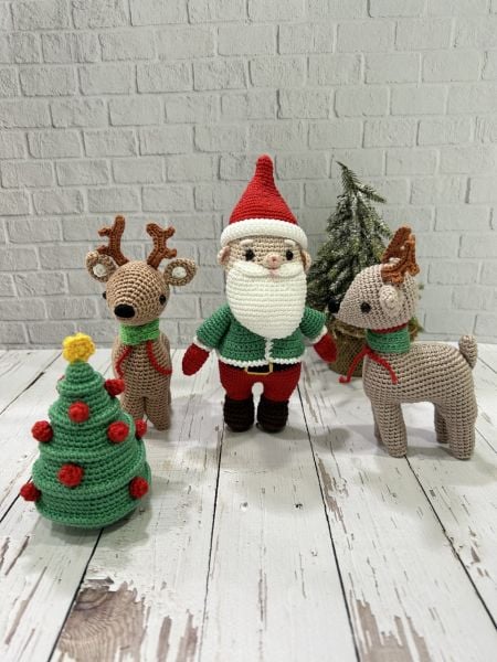 Amigurumi Noel Baba ve Seti