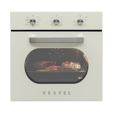 Vestel AF-6682 Retro Bej 69 lt A Enerji Sınıfı Ankastre Fırın