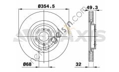 BRAXIS AD1067 ON FREN DISK AYNASI INFINITI Q50 / 60 / G37 QX70  INFINITI BİNEK FREN DİSKİ