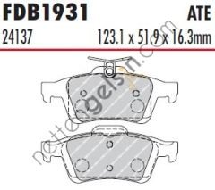 FERODO FDB1931 ARKA FREN BALATASI FOCUS II-FOCUS II 1,4/1,6/1,6TDCI/1,6TI/2,0/2,0TDCI 11/04-->  MAZDA BİNEK FREN BALATASI