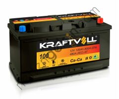 KRAFTVOLL 18010017 AKU 12V 100 AH LB5 (353×175×175) TAM KAPALI  AKÜ BİNEK AKÜ