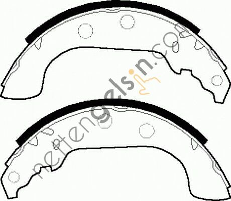 FERODO FSB268 ARKA FREN BALATASI PABUCLU P306 XSARA XSARA II ZX P306 YM 1,9 1,9TD 1,8 8V OLCU: (228×40) ABSSIZ  PEUGEOT-CITROEN BİNEK FREN BALATASI