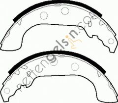 FERODO FSB268 ARKA FREN BALATASI PABUCLU P306 XSARA XSARA II ZX P306 YM 1,9 1,9TD 1,8 8V OLCU: (228×40) ABSSIZ  PEUGEOT-CITROEN BİNEK FREN BALATASI