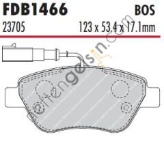 FERODO FDB1466W ON FREN BALATASI LINEA 1,3 STILO BRAVO SIENA PALIO ALBEA 1,2 / 1,4 / 1,6 / 1,9D MULTIJET 10 / 01> DOBLO 1,3D NEMO BIPPER FIORINO 77362548 (BOSCH 0986TB2414 EŞDEĞERİ) FIAT BİNEK FREN BALATASI (ÖN)