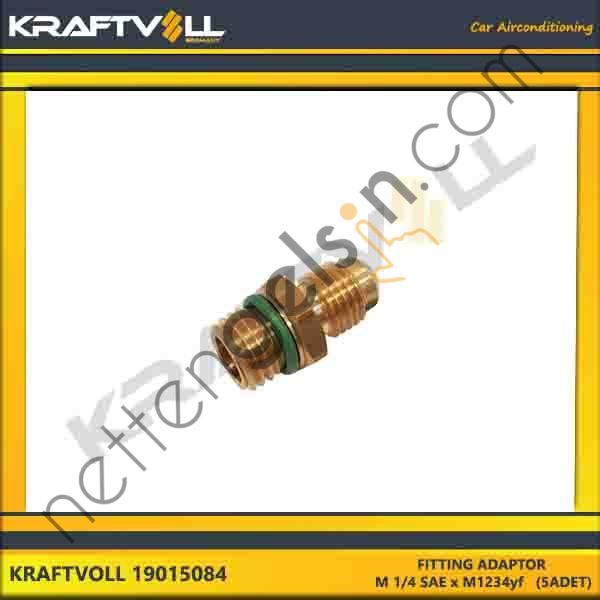 KRAFTVOLL 19015084 FITTING ADAPTOR M 1/4 SAE x M1234yf (5ADET)  GENEL BİNEK KLIMA SISTEM ÜRÜNLERI