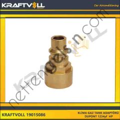 KRAFTVOLL 19015086 KLIMA GAZ TANK ADAPTÖRÜ DUPONT 1234yf  GENEL BİNEK KLIMA SISTEM ÜRÜNLERI