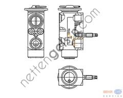 BEHR AVE60000P KLİMA VALFİ E-60/63(AVE60000P) 64119178316 BMW