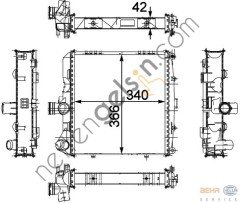 BEHR CR817000P RADYATÖR PORSCHE 911 (997)3.6 3.8 04-(CR817000P) 99710613202 PORSCHE