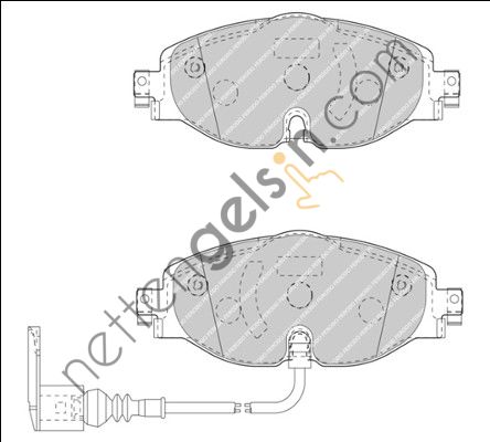 FERODO FDB4433 ON FREN BALATASI AUDI A3-GOLF VII 2012->  VW-AUDI-SEAT-SKODA BİNEK