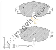 FERODO FDB4433 ON FREN BALATASI AUDI A3-GOLF VII 2012->  VW-AUDI-SEAT-SKODA BİNEK