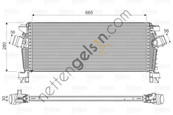 VALEO 818566 TURBO RADYATORU OPEL ASTRA, ZAFIRA  OPEL BİNEK TURBO RADYATÖRÜ