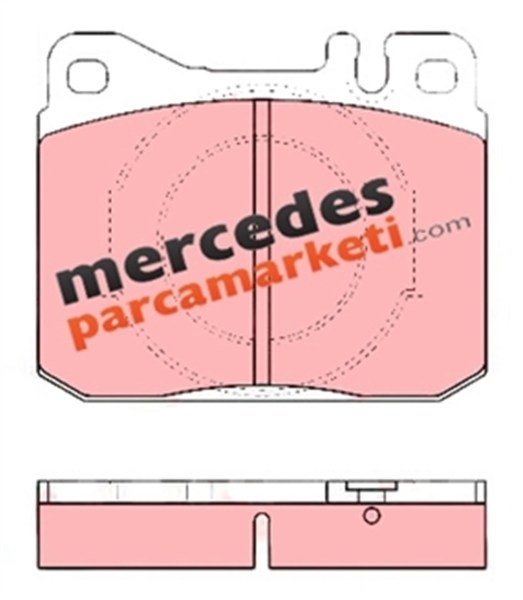 Mercedes W126 Kasa (1979-1991) Ön Fren Balatası