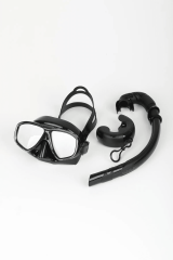 SHUFA Dalış Maske ve Şnorkel Seti Siyah qs20