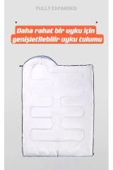 SHUFA HAKİ Konforlu su ve soğuk geçirmez pratik taşınabilir uyku tulumu 0,-5 derece kamp uyku tulumu