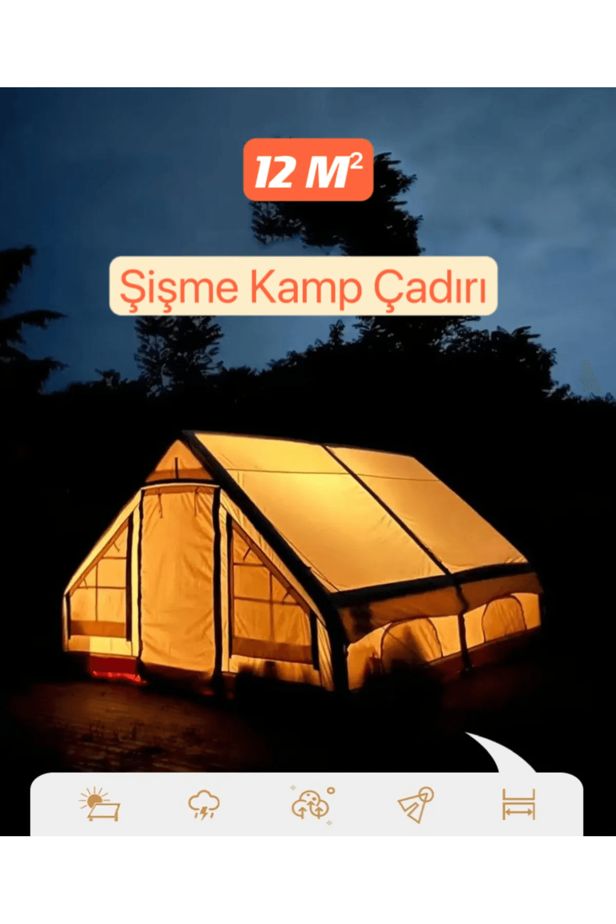 SHUFA Family Şişme Kamp Çadırı 300*400*200 CM