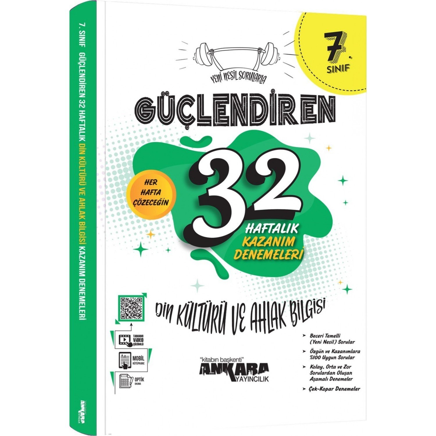 Ankara Yayıncılık 7.Sınıf Güçlendiren 32 Haftalık Din Kültürü Ve Ahlak Bilgisi Kazanım Denemeleri