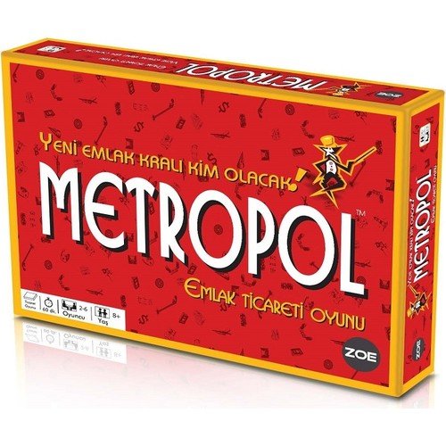 Metropol Emlak Ticareti Oyunu (Monopoly Klasik Oyunun Yerli Versiyonu)