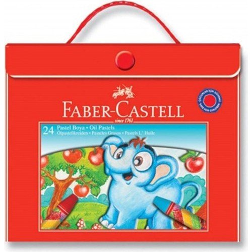 Faber Castell Pastel Boya Çantalı Tutucu Plastik 24 lü