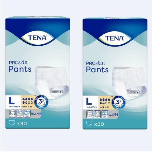 Tena Proskin Pants Normal 5,5 damla Emici Külot Büyük Boy Large 30'lu 2 paket / 60 adet