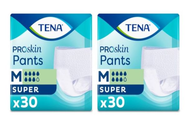 Tena Proskin Pants Süper 7 damla Emici Külot Orta Boy Medium 30'lu 2 paket / 60 adet
