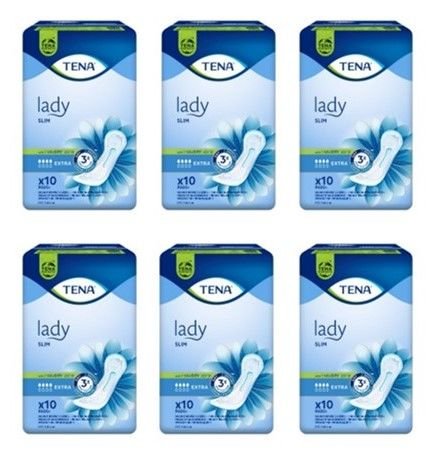 Tena Lady Slim Extra 4 damla Mesane Pedi 10 lu 6 paket / 60 adet