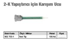 2-K yapıştırıcı için Karışım ucu yeni tip uç