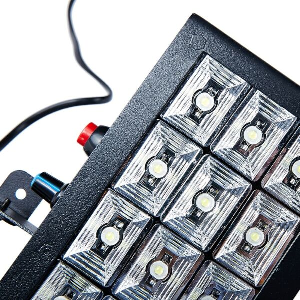 Strobe ışık 12 LED Flash sahne ışığı aralı göz için parti Disco