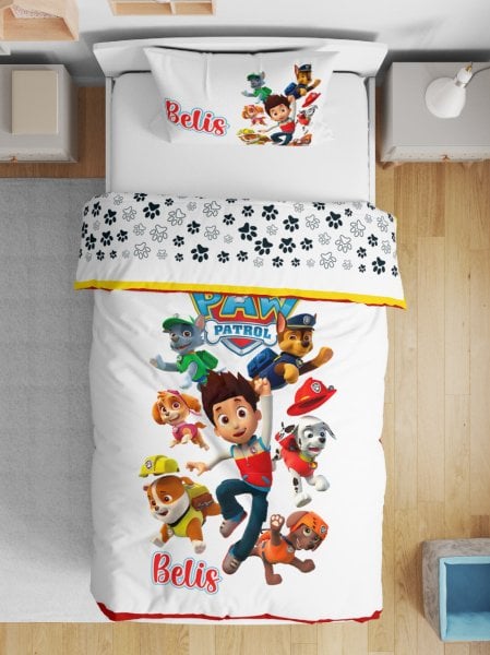 Kişiye Özel Çift Taraflı Yorgan Paw Patrol