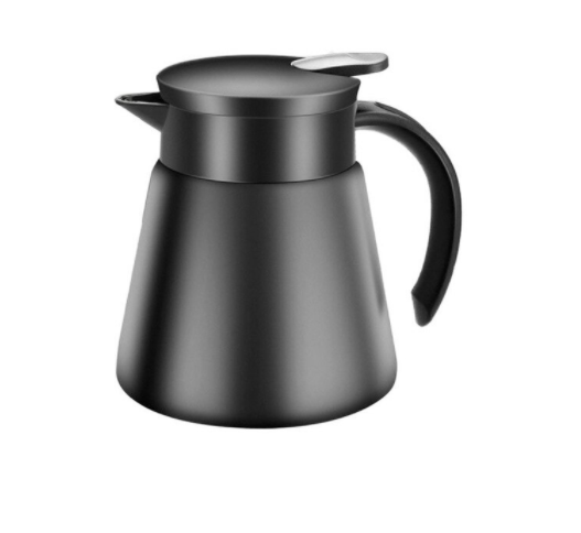 Black Goat Yalıtımlı Paslanmaz Çelik Termos Kahve Servis Sürahisi (Siyah) - 600 ml Insulated Stainless Steel Coffee Server