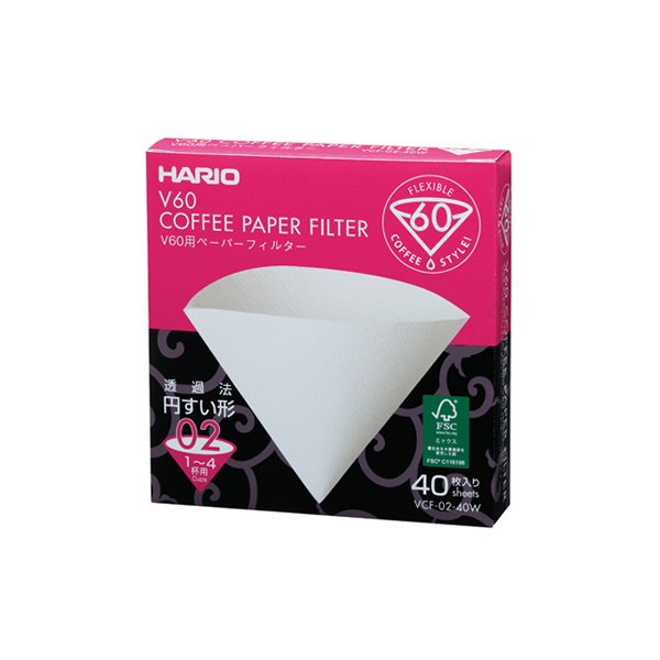 Hario V60 02 Dripper Filtresi (40 adet) - Hario V60 02 Filtre Kağıdı 40'lı