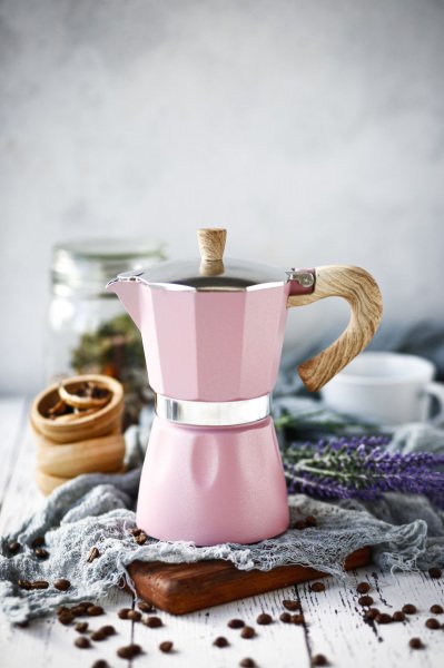 Black Goat 6 Cup Moka Pot -  Pembe