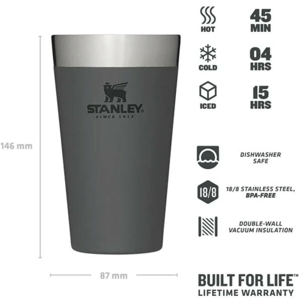 Stanley Adventure Vakumlu Soğuk İçecek Bardağı 0.47 Lt - Füme