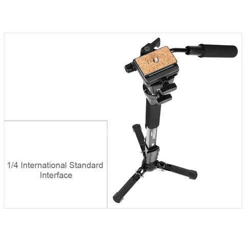 Yunteng VCT-288 Profesyonel Tripod Monopod Hidroli