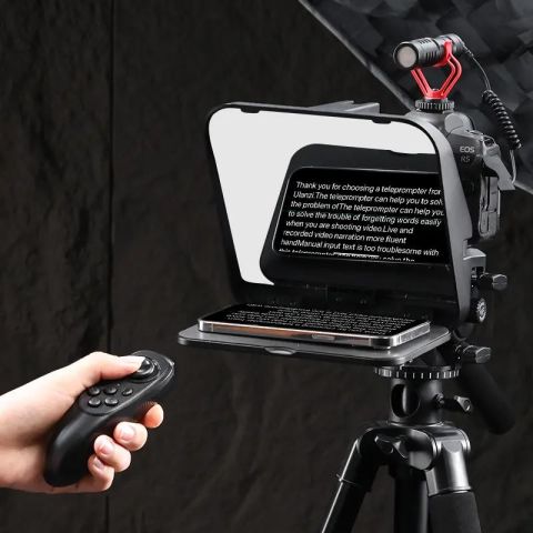 Ulanzi RT02 Tabletler ve Akıllı Telefonlar İçin Uzaktan Kumandalı Universal Teleprompter