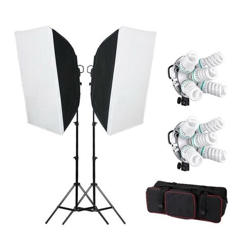 Sanger 50x70cm 5 Duylu İkili Softbox Işık Seti