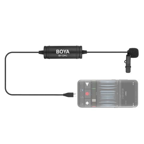 Boya BY-DM2 Type-c Girişli Telefon Yaka Mikrofonu